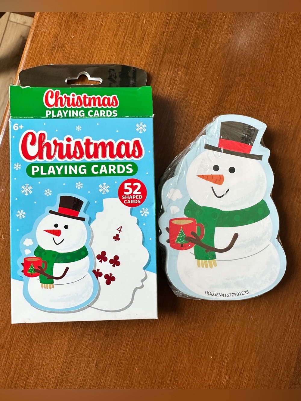 NEW Christmas Playing Cards - Snowman Shaped Deck